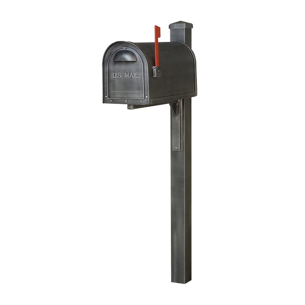 Curbside Mailbox wtih Locking Insert and Wellington Direct Burial Mailbox Smooth - Special Lite Products