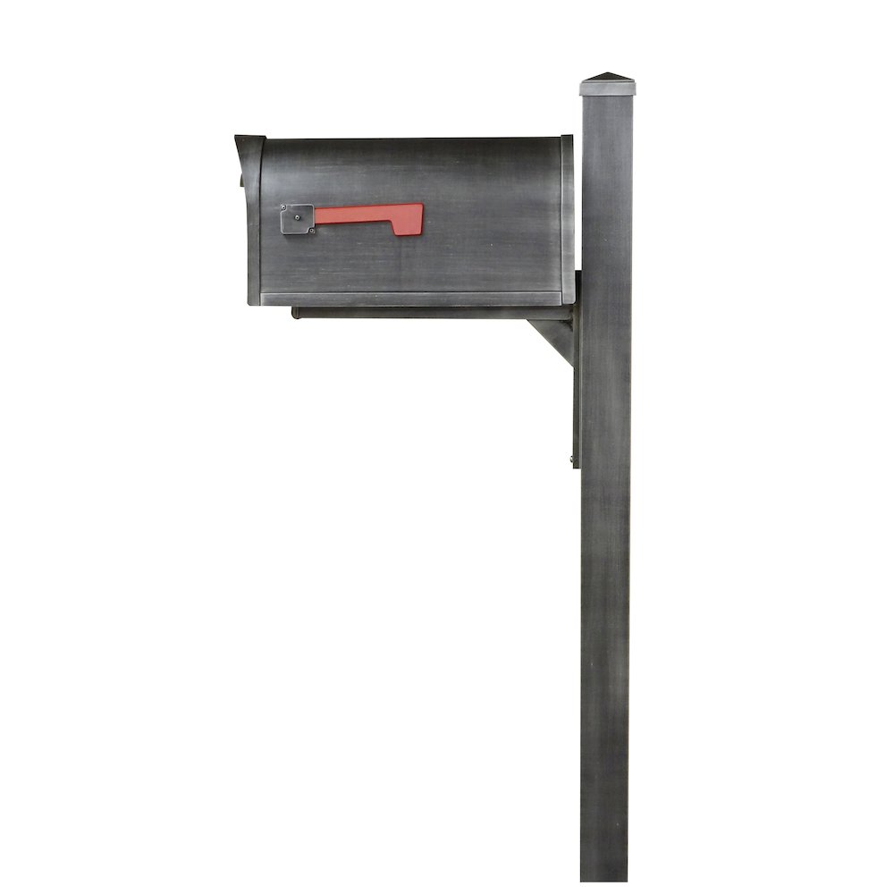 Curbside Mailbox wtih Locking Insert and Wellington Direct Burial Mailbox Smooth - Special Lite Products