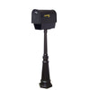 Curbside Mailbox with Newspaper Tube and Tacoma Mailbox with Direct Burial Kit - Special Lite Products