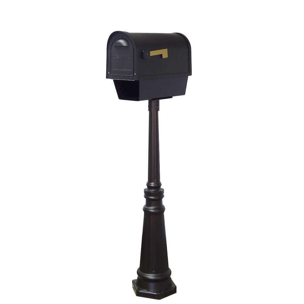 Curbside Mailbox with Newspaper Tube and Tacoma Mailbox with Direct Burial Kit - Special Lite Products