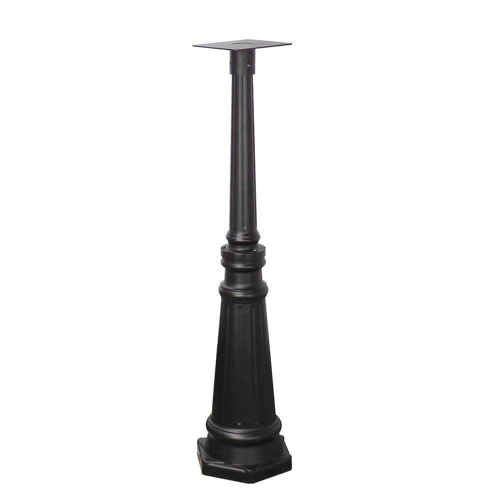 Floral Curbside Mailbox with Newspaper Tube with Direct Burial Kit - Special Lite Products