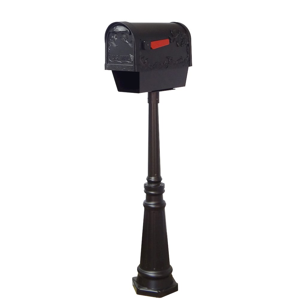 Hummingbird Curbside Mailbox with Newspaper Tube with Direct Burial Kit - Special Lite Products