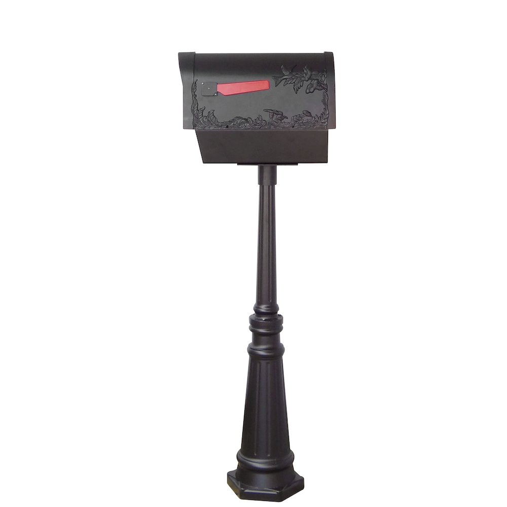 Hummingbird Curbside Mailbox with Newspaper Tube with Direct Burial Kit - Special Lite Products