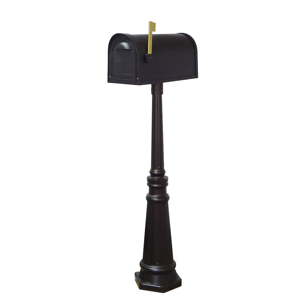 Curbside Mailbox with Locking Insert and Tacoma Mailbox with Direct Burial Kit - Special Lite Products