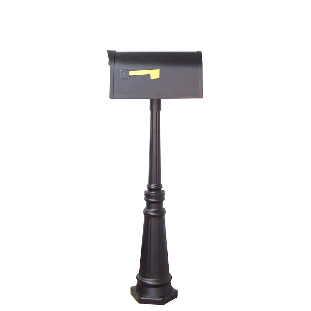 Curbside Mailbox with Locking Insert and Tacoma Mailbox with Direct Burial Kit - Special Lite Products