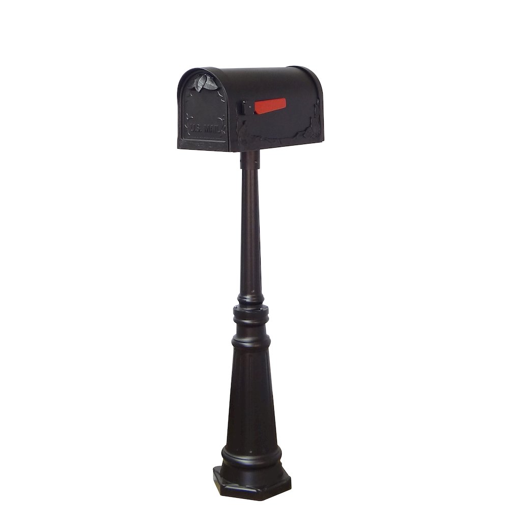Floral Curbside Mailbox with Locking Insert and Tacoma Mailbox - Special Lite Products