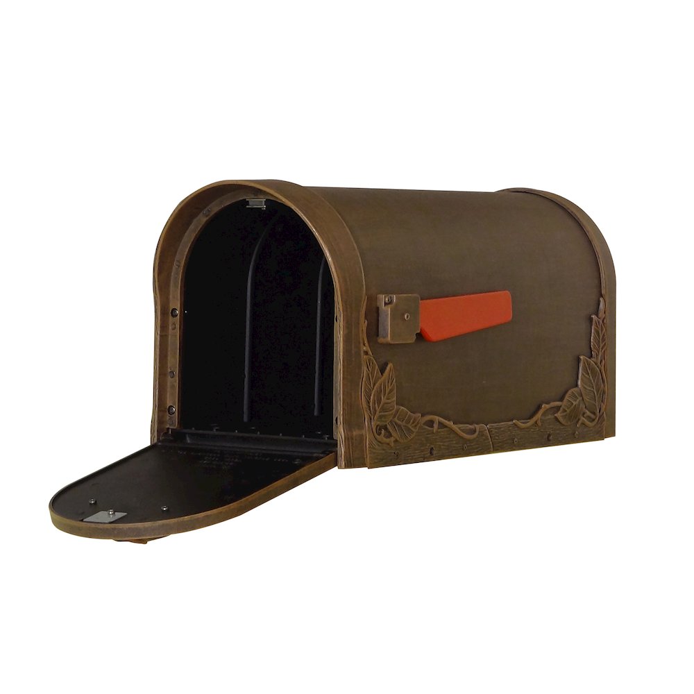 Floral Curbside Mailbox with Albion Mailbox Post - Special Lite Products