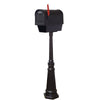 Floral Curbside Mailbox with Newspaper Tube with Direct Burial Kit - Special Lite Products