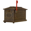 Savannah Curbside Mailbox with Monogram Mailbox Post - Special Lite Products