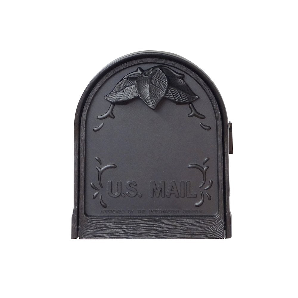 Floral Curbside Mailbox with Newspaper Tube, Locking Insert and Fresno Mailbox - Special Lite Products