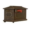 Savannah Curbside Mailbox with Monogram Mailbox Post - Special Lite Products