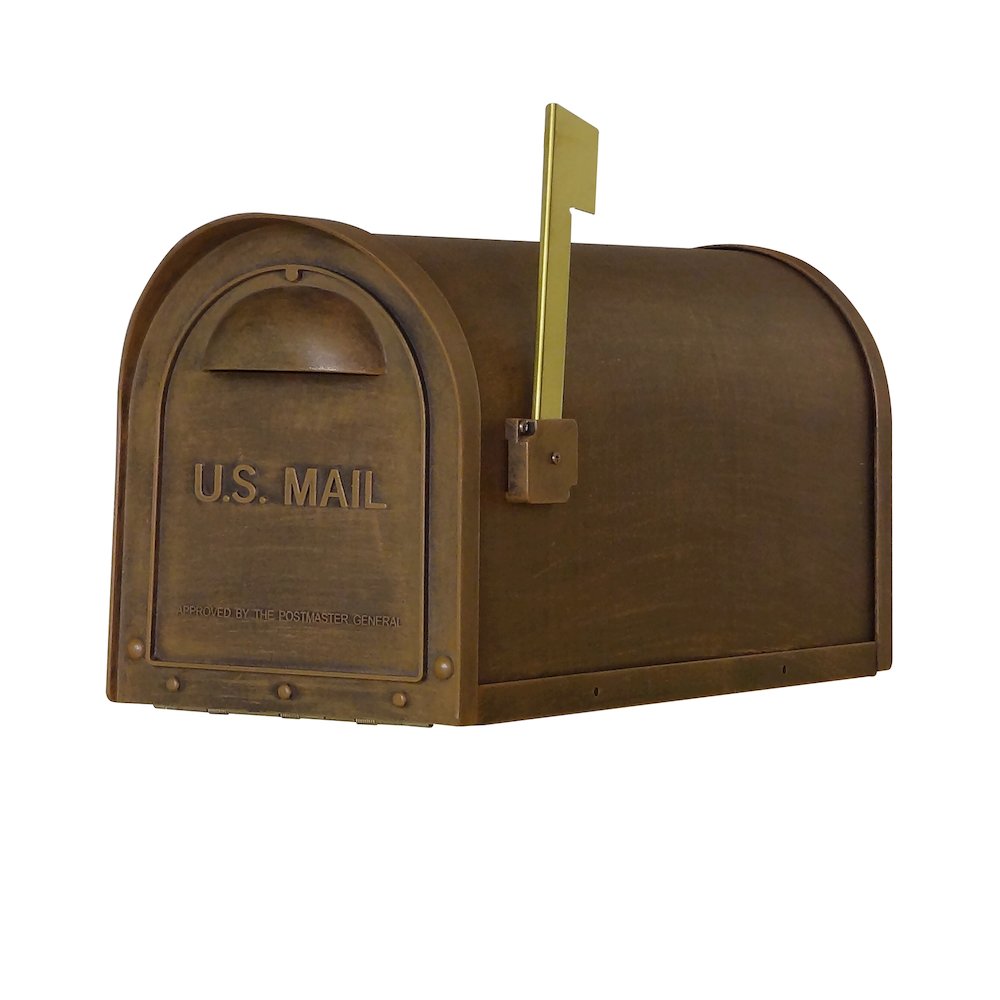 Classic Curbside Mailbox with Monogram Mailbox Post - Special Lite Products