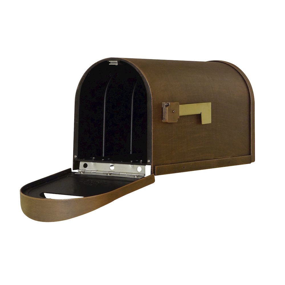 Classic Curbside Mailbox with Monogram Mailbox Post - Special Lite Products
