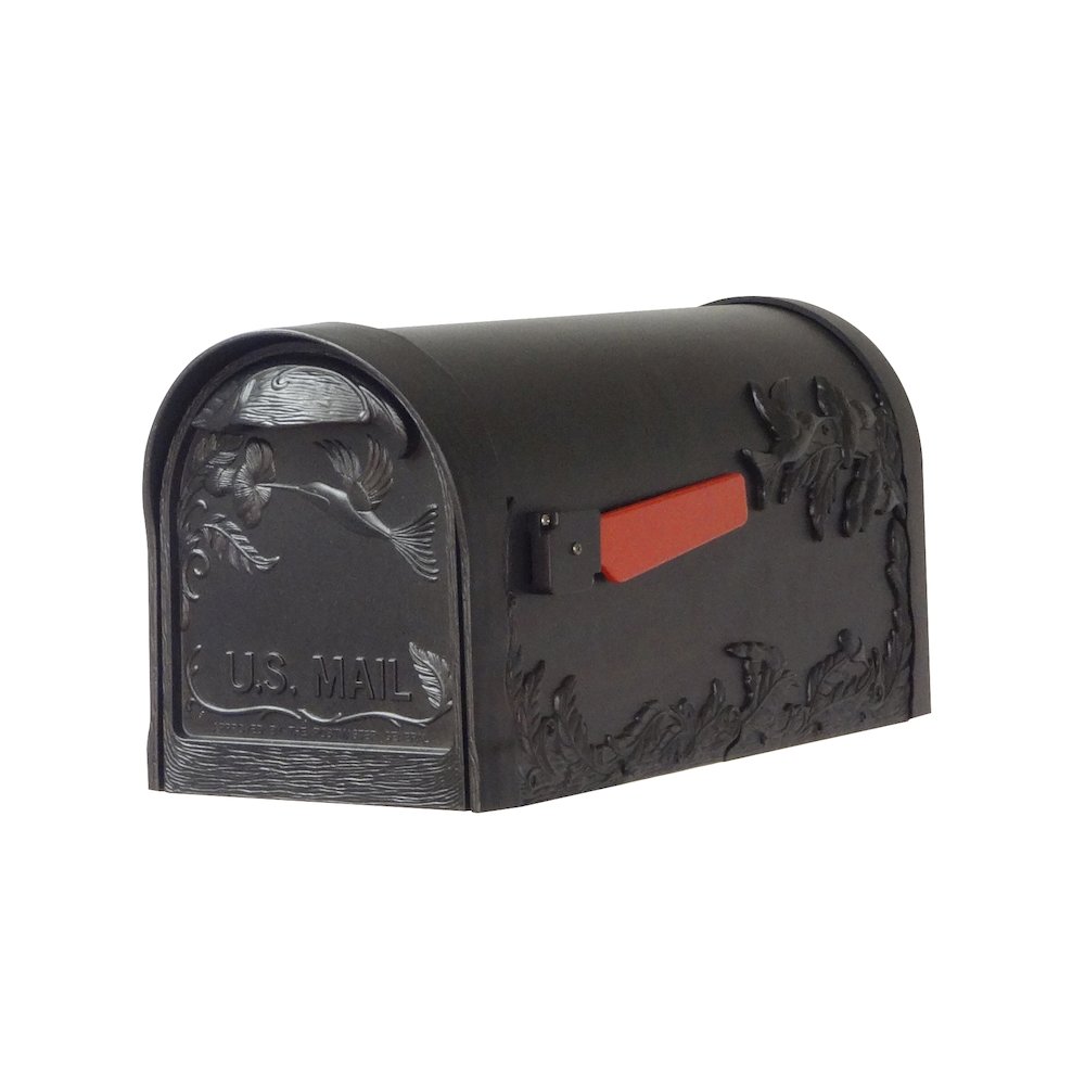 Hummingbird Curbside Mailbox with Locking Insert and Richland Mailbox Post - Special Lite Products