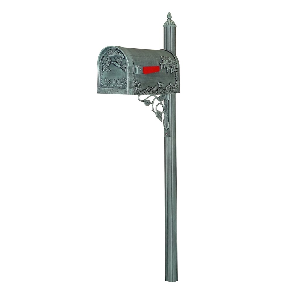 Hummingbird Curbside Mailbox with Albion Mailbox Post - Special Lite Products