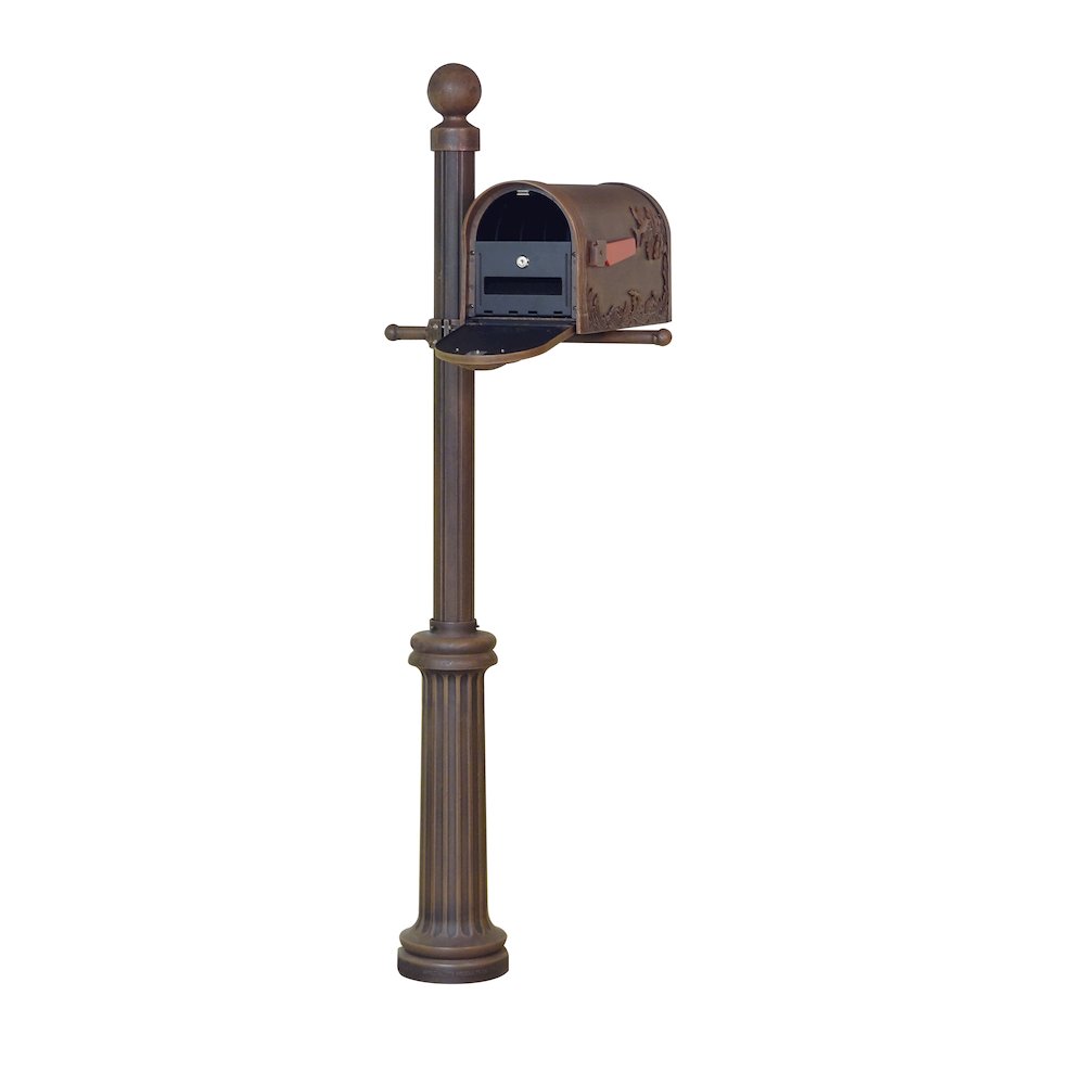 Hummingbird Curbside Mailbox, Locking Insert and Fresno Mailbox Post - Special Lite Products