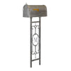 Berkshire Curbside Mailbox with Monogram Mailbox Post - Special Lite Products