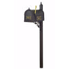 Curbside Mailbox with Front and Side Address Numbers and Albion Mailbox Post - Special Lite Products