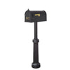 Berkshire Curbside Mailbox with Front Address Numbers and Bradford Mailbox Post - Special Lite Products
