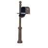 Berkshire Curbside Mailbox with Front Address Numbers and Fresno Mailbox Post - Special Lite Products