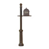 Berkshire Curbside Mailbox with Front Address Numbers and Fresno Mailbox Post - Special Lite Products