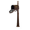 Berkshire Curbside Mailbox with Front Address Numbers and Ashland Mailbox Post - Special Lite Products
