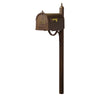 Berkshire Curbside Mailbox with Front Address Numbers and Richland Mailbox Post - Special Lite Products
