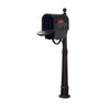 Hummingbird Curbside Mailbox with Newspaper Tube and Ashland Mailbox Post - Special Lite Products