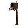 Curbside Mailbox with Front and Side Address Numbers, Newspaper Tube - Special Lite Products