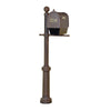 Curbside Mailbox with Newspaper Tube, Front Address Numbers and Fresno Mailbox - Special Lite Products