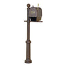 Curbside Mailbox with Newspaper Tube, Front Address Numbers and Fresno Mailbox - Special Lite Products