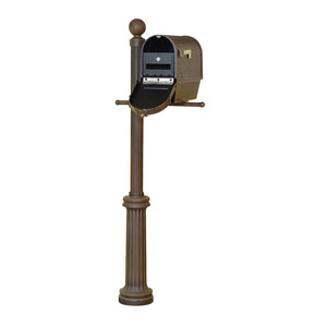 Curbside Mailbox with Newspaper Tube, Front Address Numbers, Locking Insert - Special Lite Products
