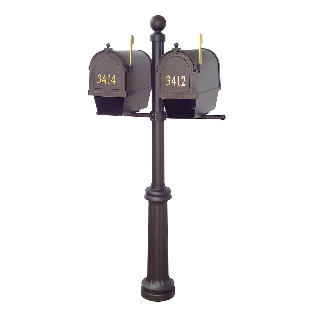Curbside Mailboxes with Front Address Numbers, Newspaper Tube - Special Lite Products