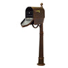 Curbside Mailbox with Newspaper Tube, Locking Insert and Ashland Mailbox Post - Special Lite Products