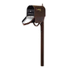 Curbside Mailbox with Newspaper Tube, Locking Insert and Richland Mailbox Post - Special Lite Products