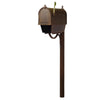 Curbside Mailbox with Newspaper Tube, Locking Insert and Richland Mailbox Post - Special Lite Products