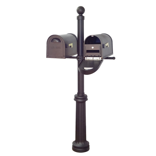 Classic Curbside Mailboxes with Locking Inserts and Fresno Double Mount Mailbox - Special Lite Products