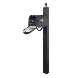 Classic Curbside Mailbox with Locking Insert and Springfield Mailbox Post - Special Lite Products