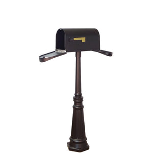 Classic Curbside Two Door Mailbox and Tacoma Mailbox Post - Special Lite Products