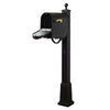 Classic Curbside Mailbox with Newspaper Tube and Springfield Mailbox with Base - Special Lite Products