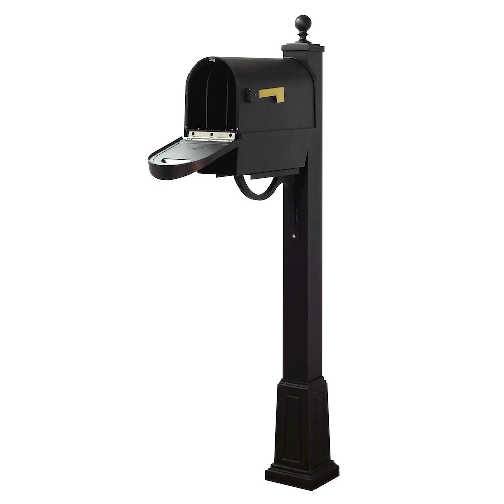 Classic Curbside Mailbox with Newspaper Tube and Springfield Mailbox with Base - Special Lite Products