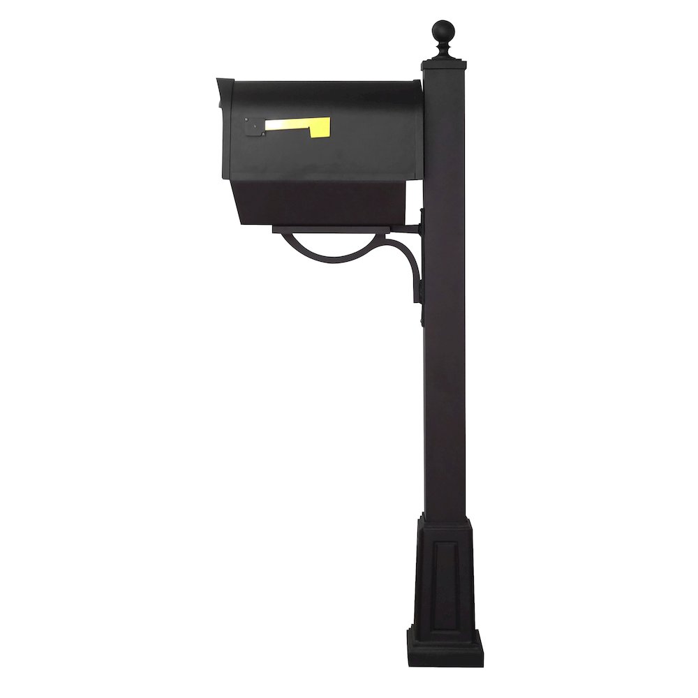 Classic Curbside Mailbox with Newspaper Tube and Springfield Mailbox with Base - Special Lite Products