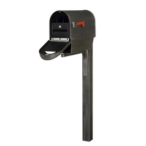 Curbside Mailbox with Newspaper Tube, Locking Insert and Wellington Mailbox - Special Lite Products