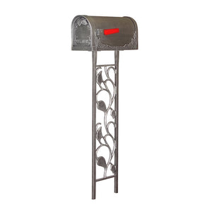 Floral Curbside Mailbox with Floral Mailbox Post - Special Lite Products