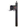 Floral Curbside Mailbox with Locking Insert and Springfield Mailbox Post - Special Lite Products