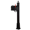 Floral Curbside Mailbox and Springfield Mailbox Post with Base - Special Lite Products