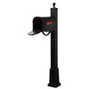 Floral Curbside Mailbox and Springfield Mailbox Post with Base - Special Lite Products