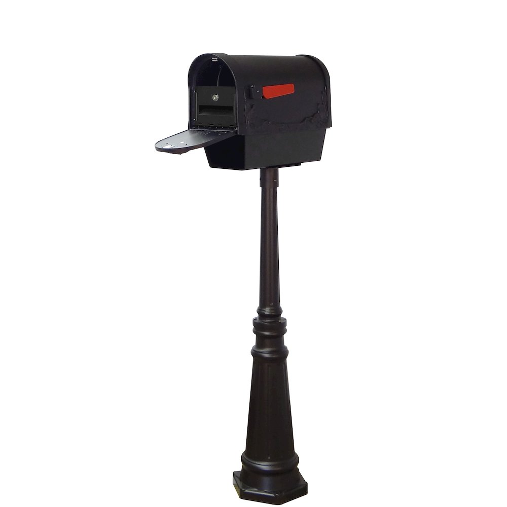 Floral Curbside Mailbox with Newspaper Tube - Special Lite Products