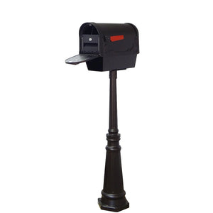 Floral Curbside Mailbox with Newspaper Tube with Direct Burial Kit - Special Lite Products