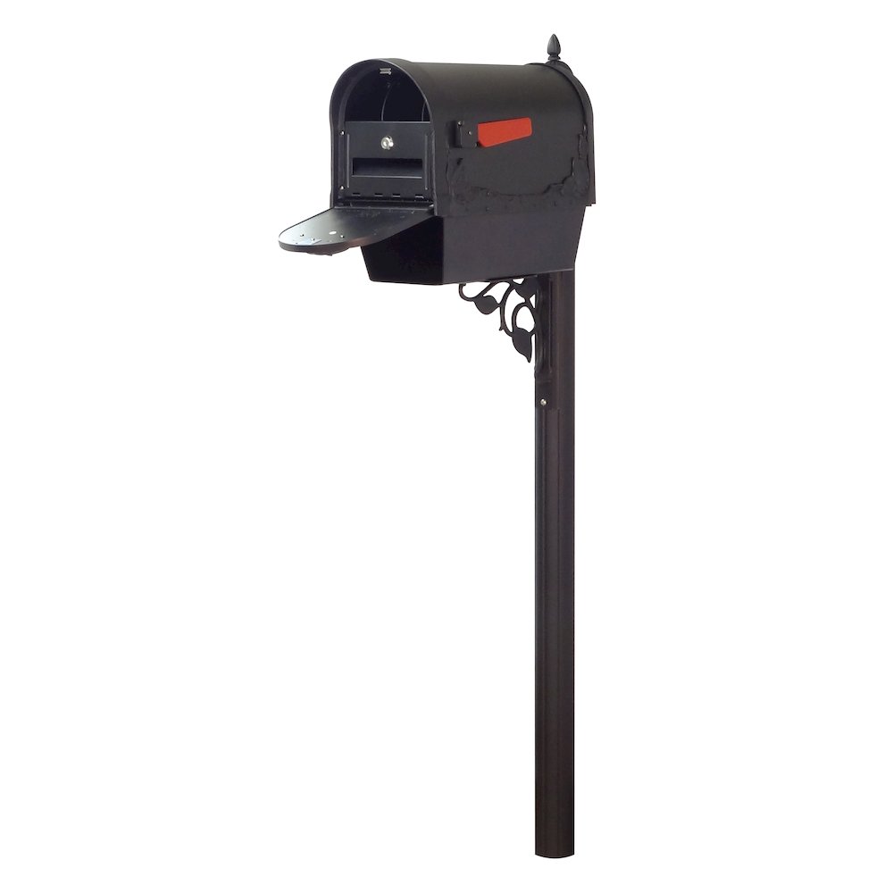Floral Curbside Mailbox with Newspaper Tube - Special Lite Products